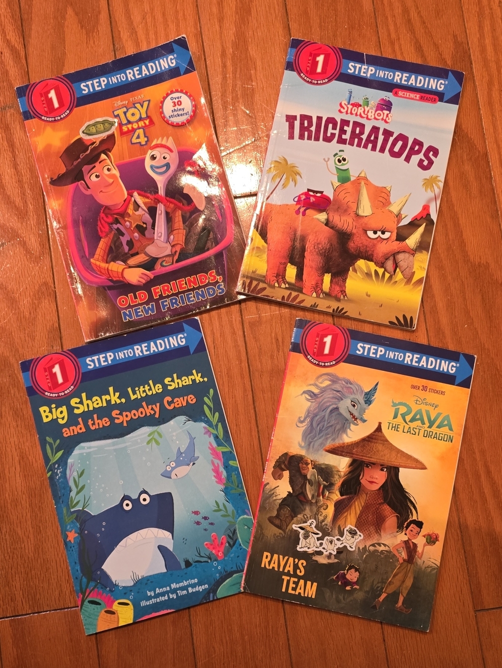 Step Into Reading Level 1 Book Set  Of 4